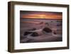 USA, New Jersey, Cape May National Seashore. Sunset on ocean shore.-Jaynes Gallery-Framed Photographic Print