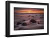 USA, New Jersey, Cape May National Seashore. Sunset on ocean shore.-Jaynes Gallery-Framed Photographic Print