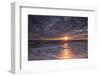 USA, New Jersey, Cape May National Seashore. Sunset on seashore.-Jaynes Gallery-Framed Photographic Print