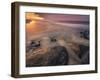 USA, New Jersey, Cape May National Seashore. Sunset reflections on beach.-Jaynes Gallery-Framed Photographic Print
