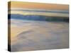 USA, New Jersey, Cape May National Seashore. Wave on beach at sunrise.-Jaynes Gallery-Stretched Canvas