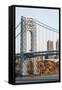 USA, New Jersey, Hudson River Basin, View of George Washington Bridge-Alison Jones-Framed Stretched Canvas