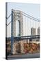 USA, New Jersey, Hudson River Basin, View of George Washington Bridge-Alison Jones-Stretched Canvas