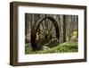 USA, New Jersey, Hunterdon County. Old Waterwheel by Rockaway Creek-Alison Jones-Framed Photographic Print