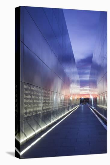 USA, New Jersey, Jersey City, Liberty State Park, 9/11 Memorial-Walter Bibikow-Stretched Canvas