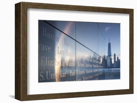 USA, New Jersey, Jersey City, Liberty State Park, 9-11 Memorial-Walter Bibikow-Framed Photographic Print