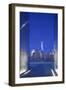 USA, New Jersey, Jersey City, Liberty State Park, View Through 9/11 Memorial, Empty Sky-Walter Bibikow-Framed Photographic Print