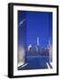 USA, New Jersey, Jersey City, Liberty State Park, View Through 9/11 Memorial, Empty Sky-Walter Bibikow-Framed Photographic Print