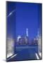 USA, New Jersey, Jersey City, Liberty State Park, View Through 9/11 Memorial, Empty Sky-Walter Bibikow-Mounted Photographic Print