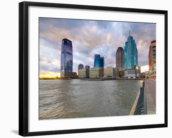 USA, New Jersey, Jersey City on the Hudson River-Alan Copson-Framed Photographic Print