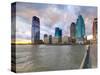 USA, New Jersey, Jersey City on the Hudson River-Alan Copson-Stretched Canvas