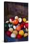 USA, New Jersey, Lambertville, Antique Billiard Balls-Walter Bibikow-Stretched Canvas