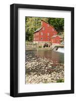 USA, New Jersey. Raritan River Basin, Clinton, South Fork of Raritan River and old mill-Alison Jones-Framed Photographic Print