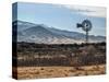 USA, New Mexico, Aermotor windmill and cattle pen-Ann Collins-Stretched Canvas