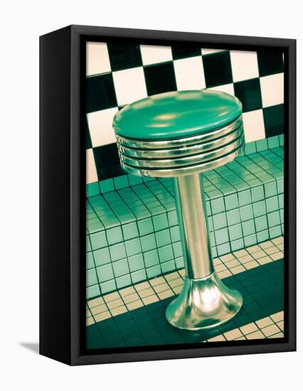 USA, New Mexico, Albuquerque, Route 66 Diner-Alan Copson-Framed Stretched Canvas