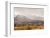 USA, New Mexico, Bosque del Apache National Wildlife Refuge. Storm over mountains and valley.-Jaynes Gallery-Framed Photographic Print