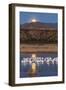 USA, New Mexico, Bosque Del Apache Nwr. Moonset over Snow Geese-Jaynes Gallery-Framed Photographic Print