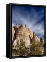 USA, New Mexico, Cochiti, Tent Rocks Monument-Terry Eggers-Framed Stretched Canvas