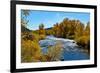 USA, New Mexico, Fall along Rio Chama River.-Bernard Friel-Framed Premium Photographic Print