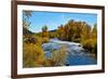USA, New Mexico, Fall along Rio Chama River.-Bernard Friel-Framed Photographic Print