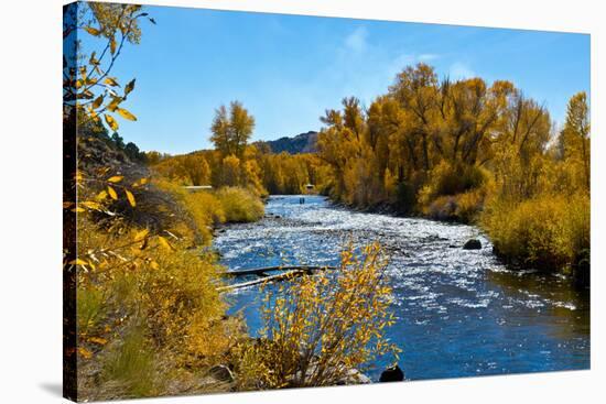 USA, New Mexico, Fall along Rio Chama River.-Bernard Friel-Stretched Canvas