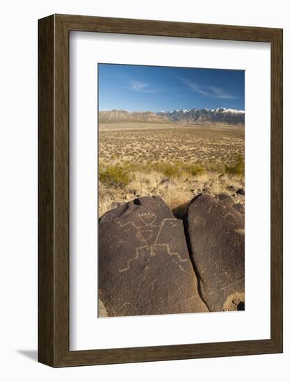 USA, New Mexico. Petroglyph on Rock at Three Rivers Petroglyphs Site-Jaynes Gallery-Framed Photographic Print