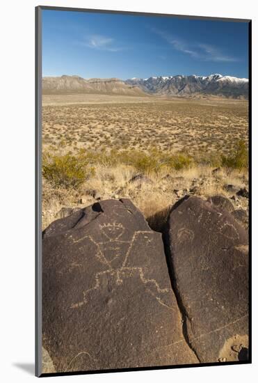 USA, New Mexico. Petroglyph on Rock at Three Rivers Petroglyphs Site-Jaynes Gallery-Mounted Photographic Print