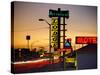 USA, New Mexico, Route 66, Gallup, Motel Signs-Alan Copson-Stretched Canvas