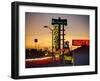 USA, New Mexico, Route 66, Gallup, Motel Signs-Alan Copson-Framed Photographic Print