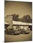 USA, New Mexico, Route 66, Tucumcari, 1970's Style Motel-Alan Copson-Mounted Photographic Print