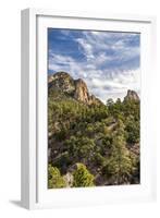 USA, New Mexico, Sandia Mountains. Mountain and forest landscape.-Jaynes Gallery-Framed Photographic Print
