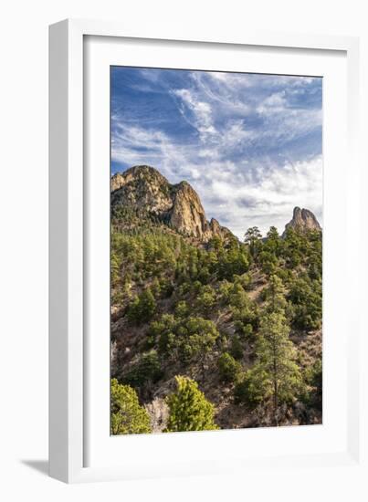 USA, New Mexico, Sandia Mountains. Mountain and forest landscape.-Jaynes Gallery-Framed Photographic Print