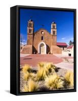 USA, New Mexico, Socorro, Mission San Miguel Socorro-Terry Eggers-Framed Stretched Canvas