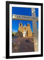 USA, New Mexico, Taos. San Francisco de Asis adobe church.-Fred Lord-Framed Photographic Print