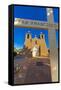 USA, New Mexico, Taos. San Francisco de Asis adobe church.-Fred Lord-Framed Stretched Canvas