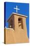 USA, New Mexico, Taos. Top of San Francisco de Asis adobe church.-Fred Lord-Stretched Canvas