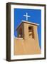 USA, New Mexico, Taos. Top of San Francisco de Asis adobe church.-Fred Lord-Framed Photographic Print