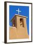 USA, New Mexico, Taos. Top of San Francisco de Asis adobe church.-Fred Lord-Framed Photographic Print