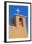 USA, New Mexico, Taos. Top of San Francisco de Asis adobe church.-Fred Lord-Framed Photographic Print