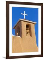 USA, New Mexico, Taos. Top of San Francisco de Asis adobe church.-Fred Lord-Framed Photographic Print