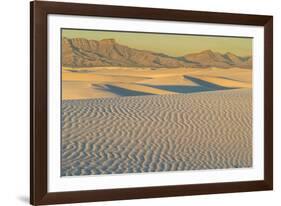 USA, New Mexico, White Sands National Monument. Sunset on Desert-Jaynes Gallery-Framed Photographic Print