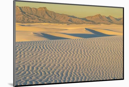 USA, New Mexico, White Sands National Monument. Sunset on Desert-Jaynes Gallery-Mounted Photographic Print