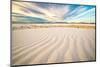 USA, New Mexico, White Sands National Monument. White sand dunes and clouds.-Jaynes Gallery-Mounted Photographic Print