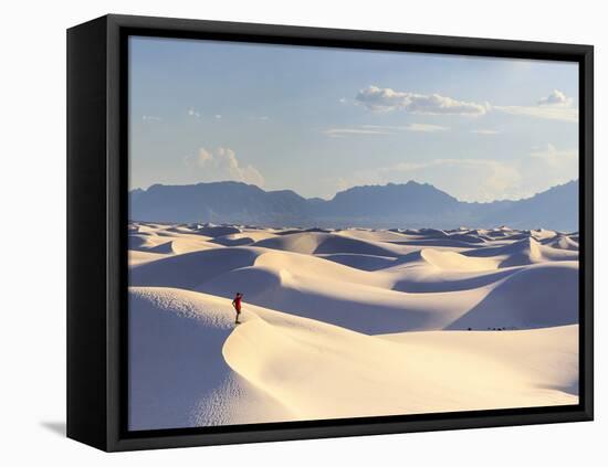 USA, New Mexico, White Sands National Monument-Michele Falzone-Framed Stretched Canvas