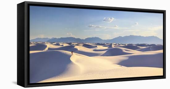 USA, New Mexico, White Sands National Monument-Michele Falzone-Framed Stretched Canvas