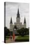 USA, New Orleans, Cathedral-Basilica of Saint Louis, King of France-null-Stretched Canvas