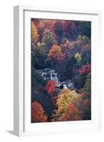 USA, New York, Adirondack Mountains. Autumn Trees and Waterfalls-Jaynes Gallery-Framed Photographic Print