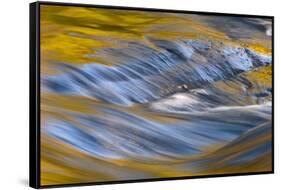 USA, New York, Adirondack Mountains. Flowing Water on Raquette Lake-Jay O'brien-Framed Stretched Canvas