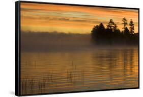 USA, New York, Adirondack Mountains. Racquette Lake at Sunrise-Jaynes Gallery-Framed Stretched Canvas