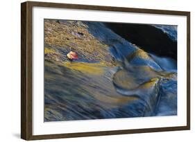 USA, New York, Adirondack Mountains. Reflections in Buttermilk Falls-Jaynes Gallery-Framed Photographic Print